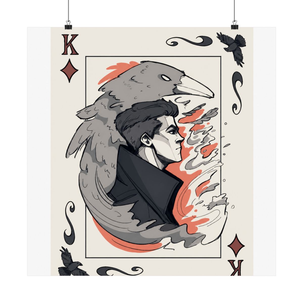 Kaz Brekker Playing Card - Six of Crows | Leigh Bardugo - Official Posters & Wall Art merchandise