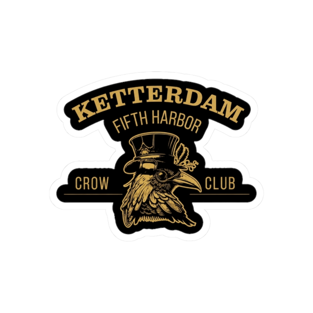 Six of Crows - Ketterdam Crow Club Sticker | Leigh Bardugo - alternate angle 3, merchandise