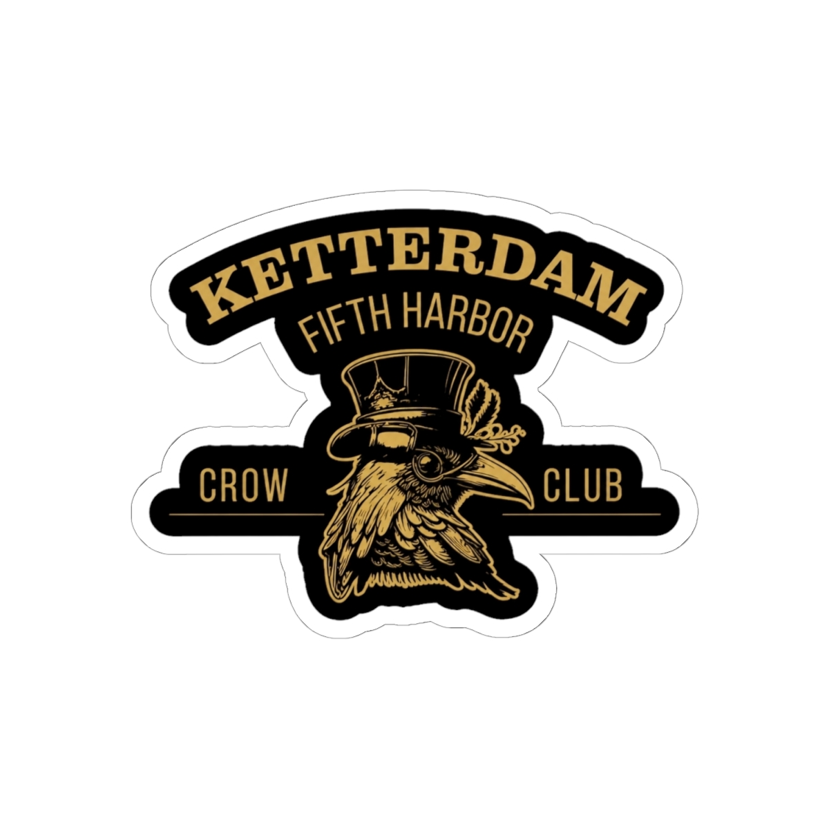 Six of Crows - Ketterdam Crow Club Sticker | Leigh Bardugo - alternate angle 1, merchandise