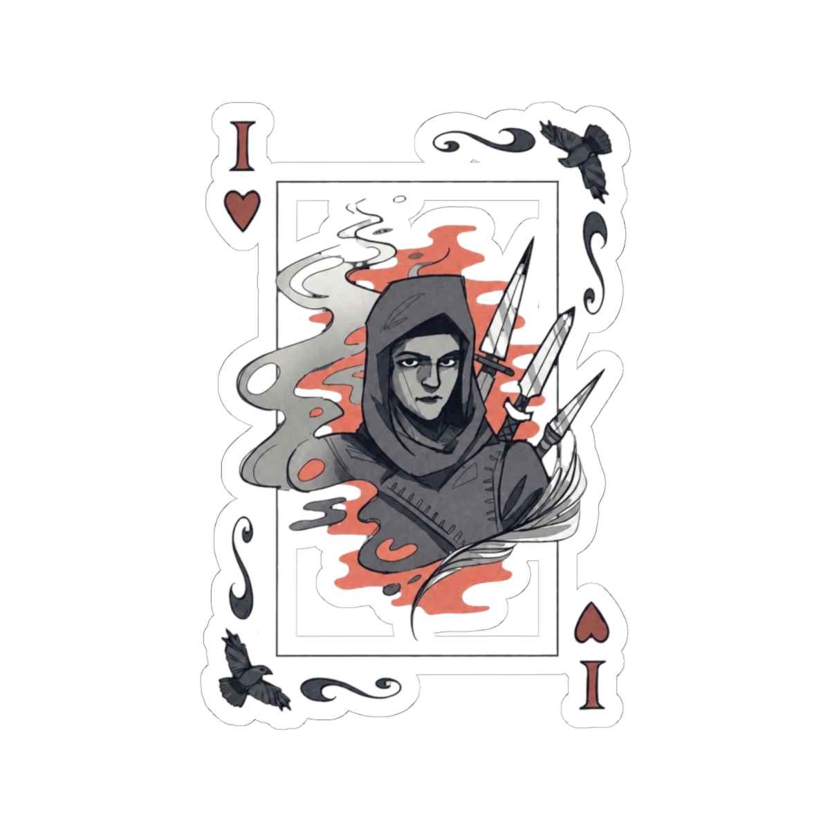 Inej Ghafa Playing Card - Six of Crows | Leigh Bardugo - alternate angle 2, merchandise