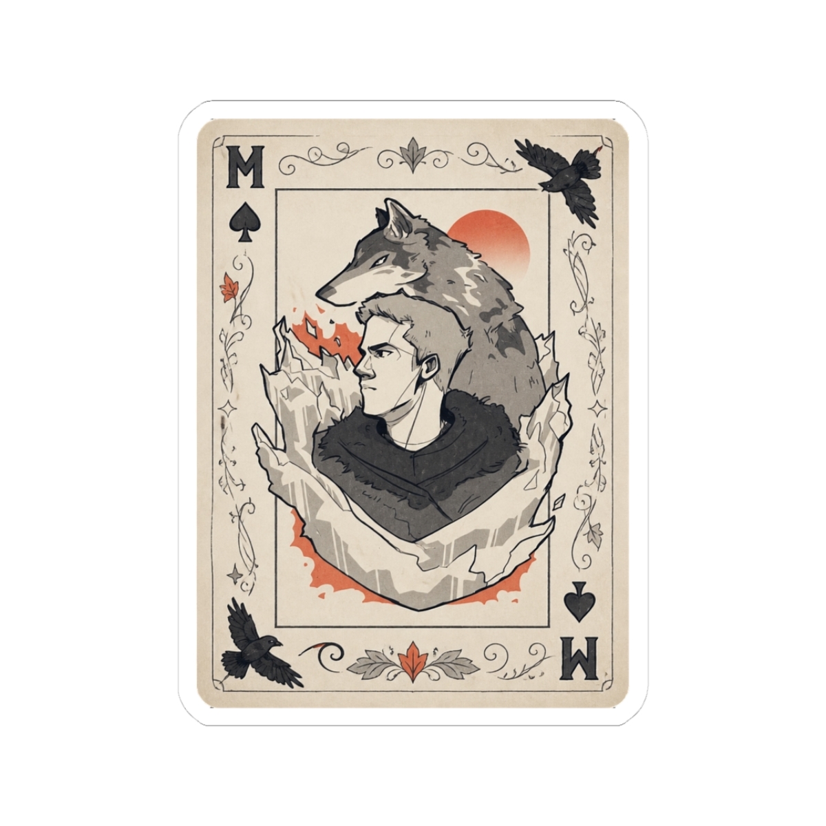 Matthias Helvar Playing Card - Six of Crows | Leigh Bardugo