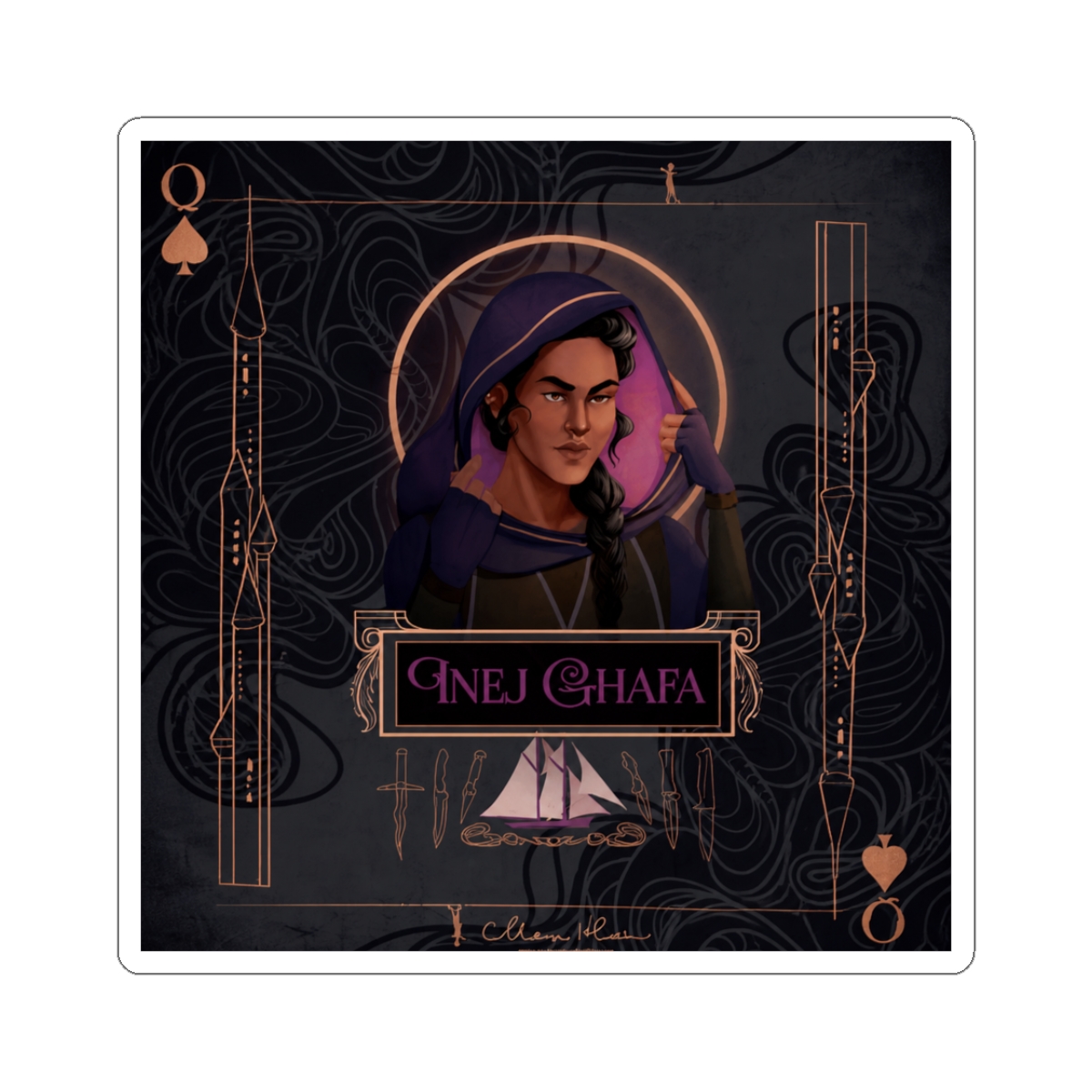 Inej Ghafa Playing Card | Leigh Bardugo