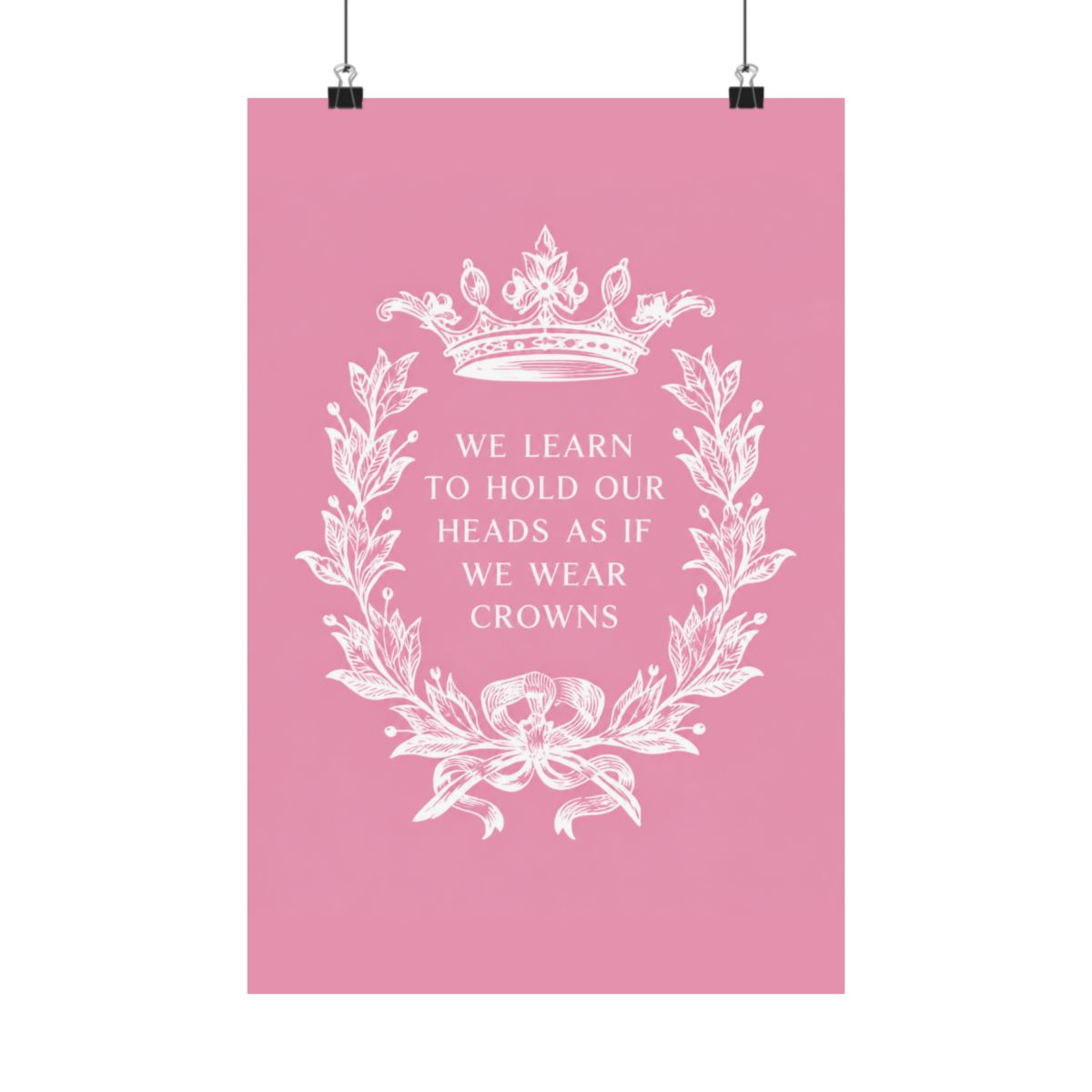 Crooked Kingdom Quote Matte Poster - Six of Crows, Leigh Bardugo, Inej, Kaz, Book Wall Art - alternate angle 4, merchandise
