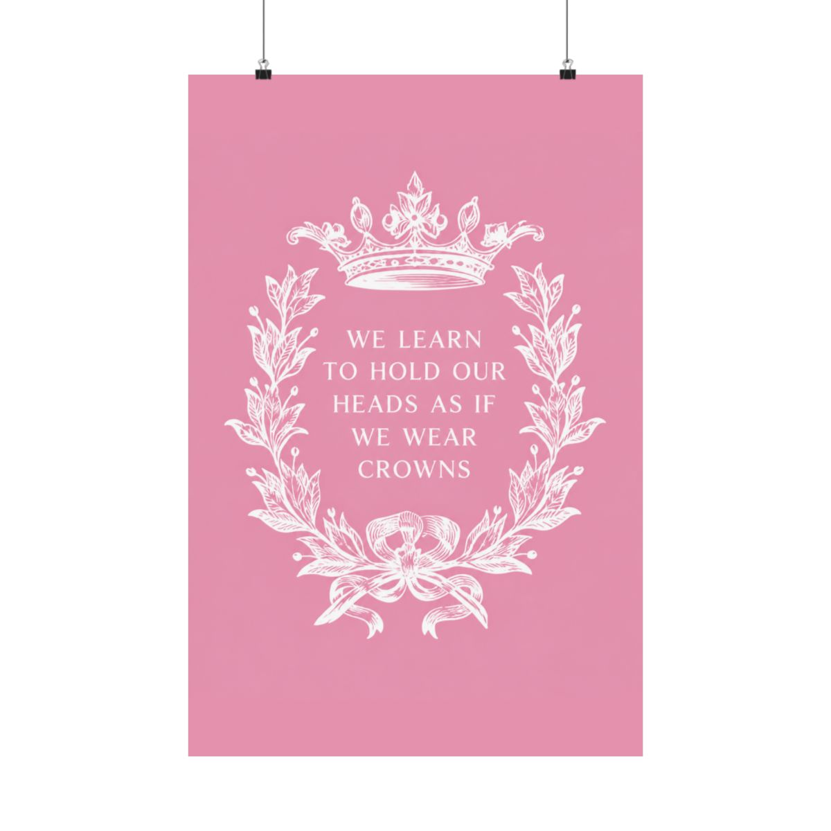 Crooked Kingdom Quote Matte Poster - Six of Crows, Leigh Bardugo, Inej, Kaz, Book Wall Art